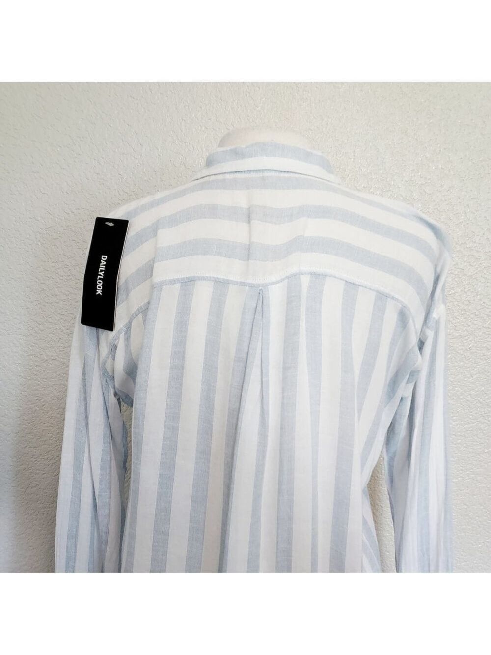 Thread & Supply Blue & White Striped Button Up Size XS - Picture 8 of 11